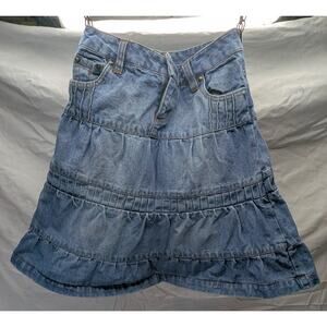 Miss Attitude Denim Skirt - Cottagecore - Girls Sz 6 - Prariecore - Jean Skirt